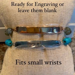 Stretch bracelets, great for smaller wrists